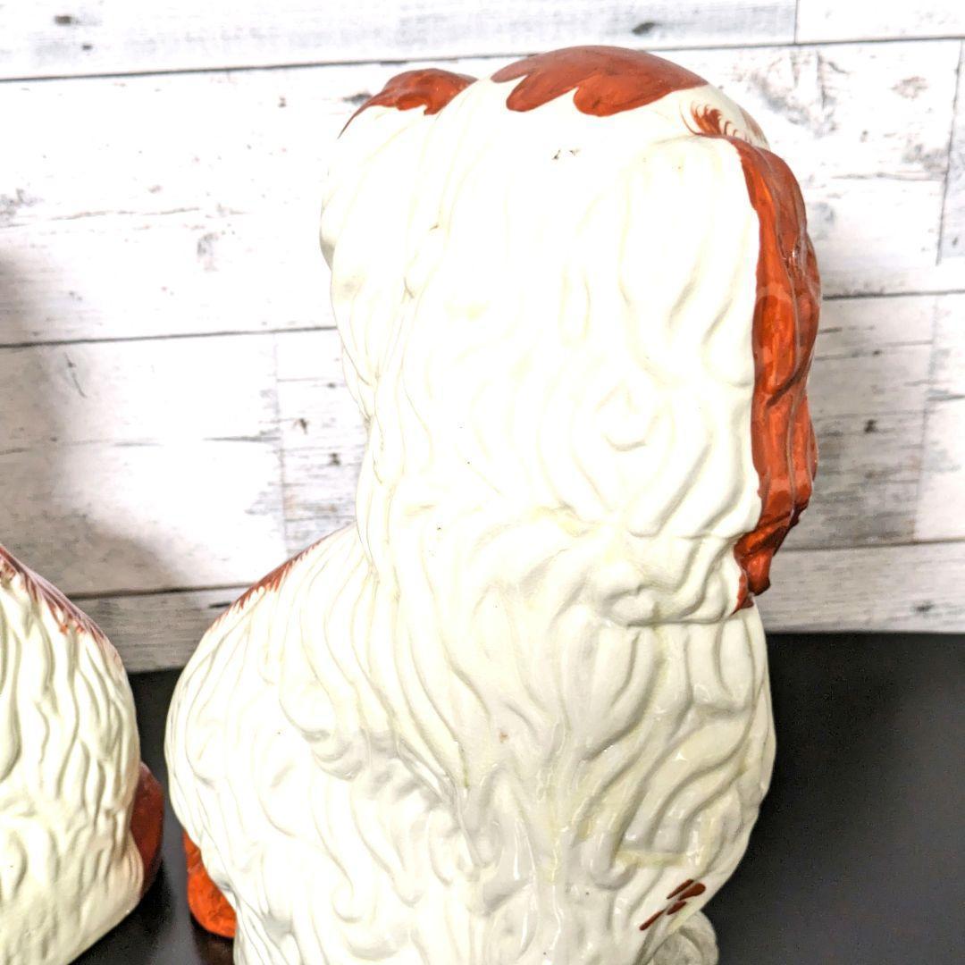 スタッフォードシャードッグ 褐色の毛並 犬の置物 イギリス 英国アンティーク