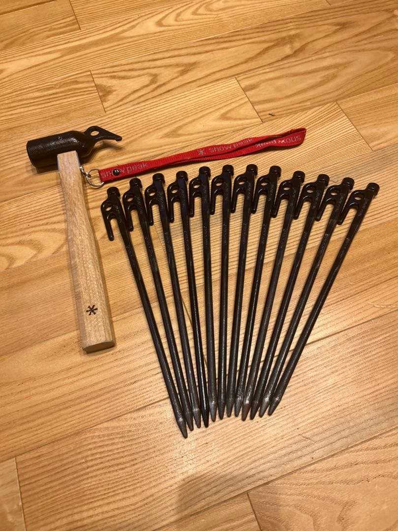 スノーピーク　ペグ12本とハンマーセット