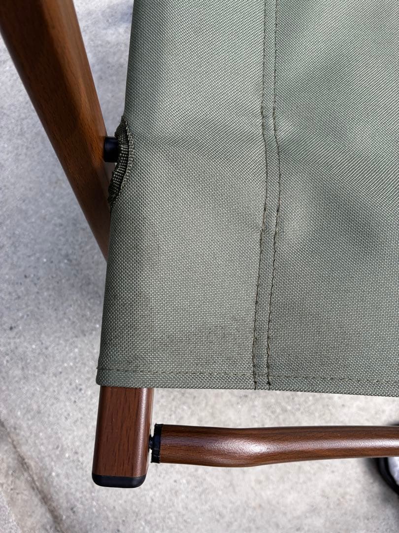 アウトドアチェア 折りたたみ式 グリーン 2脚セット