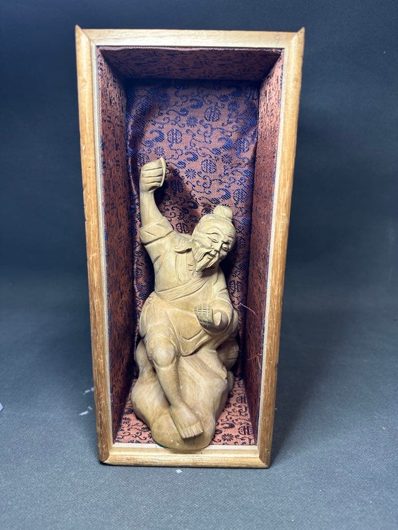 木彫り　骨董 木像　木製　仏教　密教　置物　骨董　アンティーク　魔除け　お守り