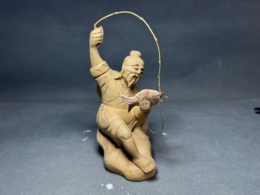 木彫り　骨董 木像　木製　仏教　密教　置物　骨董　アンティーク　魔除け　お守り