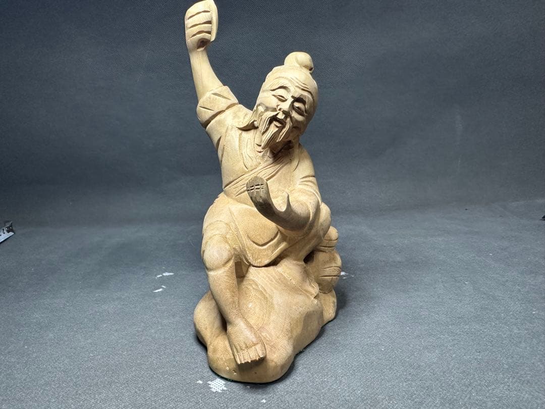 木彫り　骨董 木像　木製　仏教　密教　置物　骨董　アンティーク　魔除け　お守り