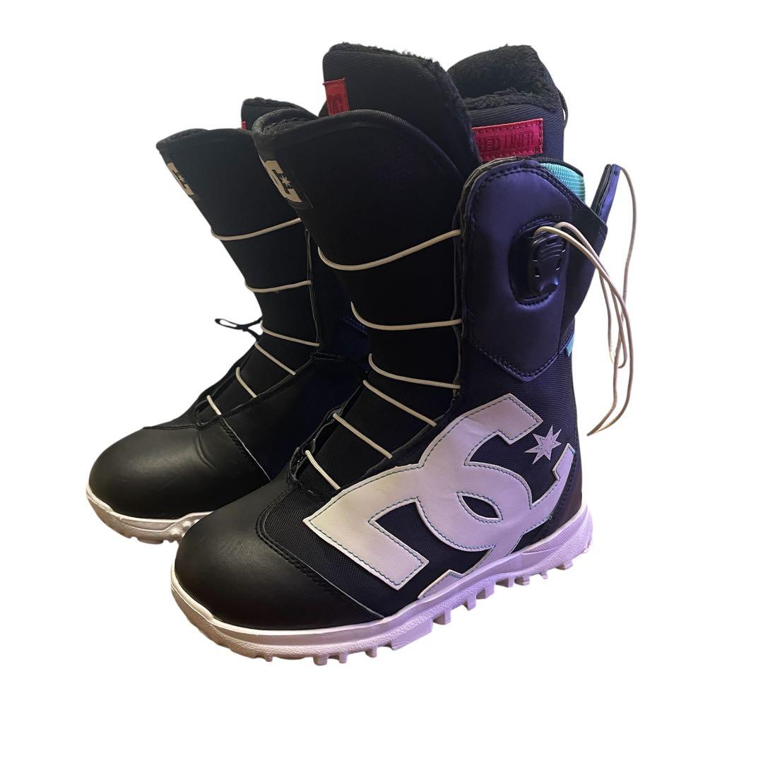 DC スノーボードブーツ 女性用 ブラック/ホワイト/ターコイズ　サイズ23cm