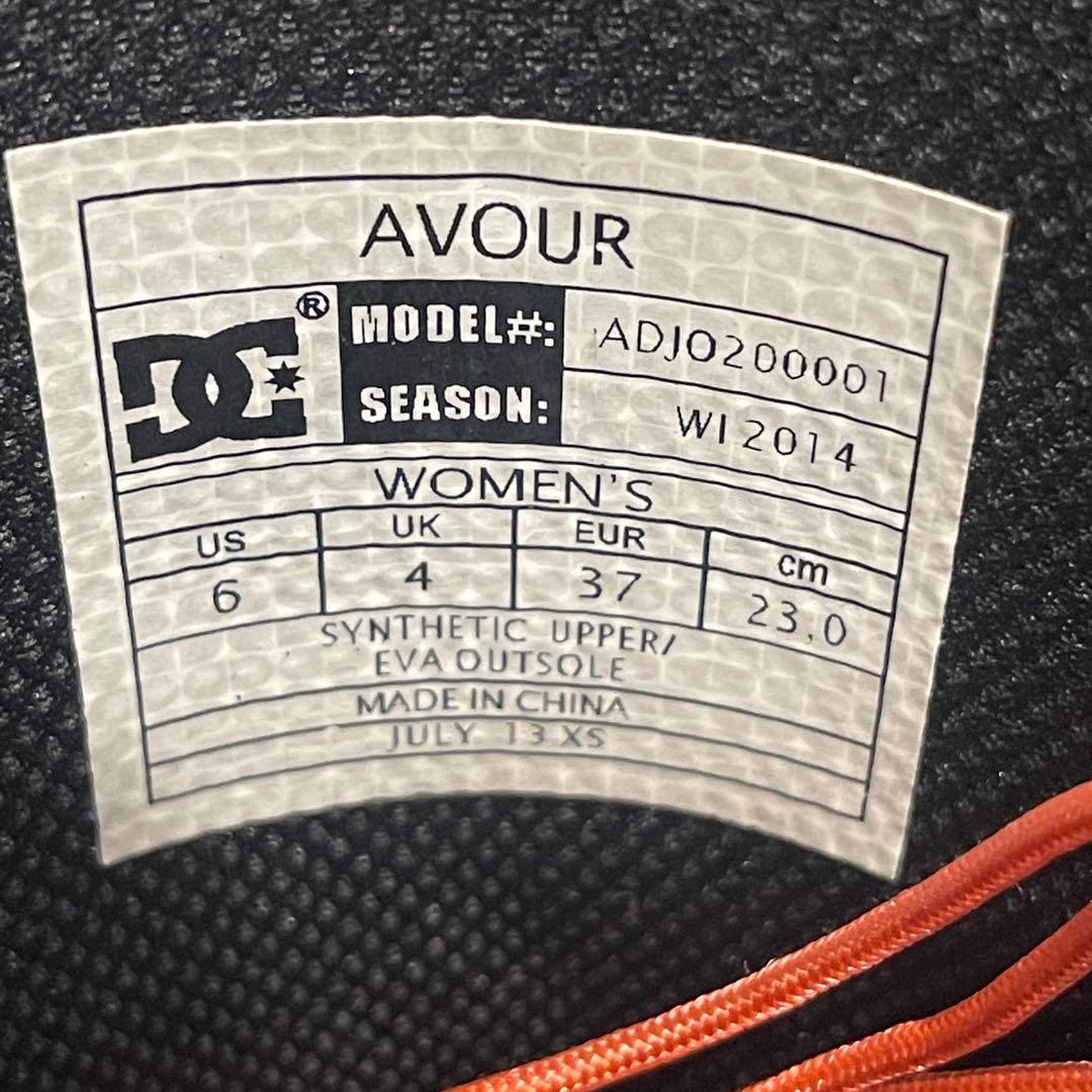 DC スノーボードブーツ 女性用 ブラック/ホワイト/ターコイズ　サイズ23cm