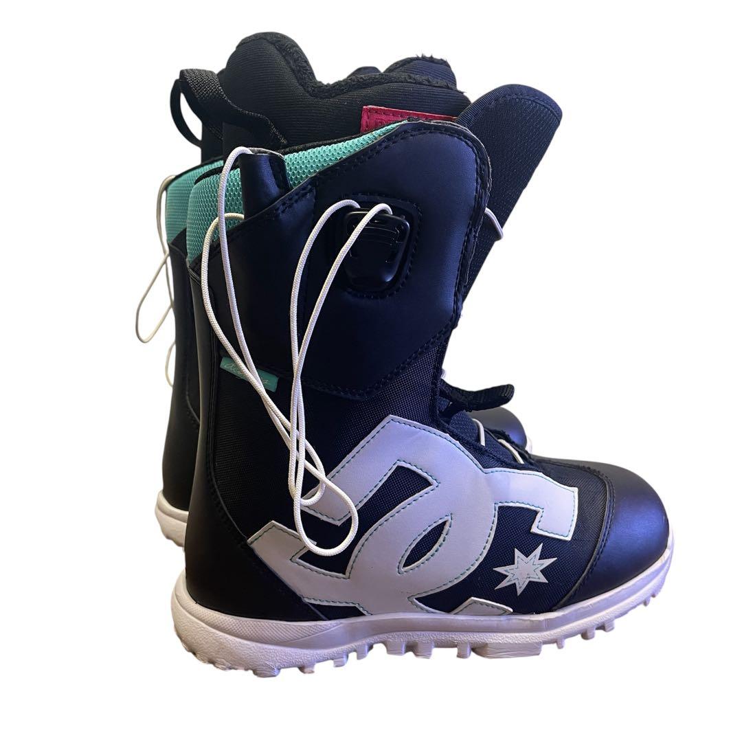 DC スノーボードブーツ 女性用 ブラック/ホワイト/ターコイズ　サイズ23cm