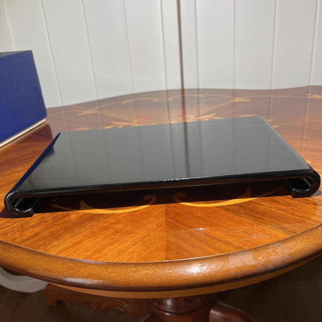 美術鋳物 華陽香爐 啓裕作 黒檀台座付 新品箱入