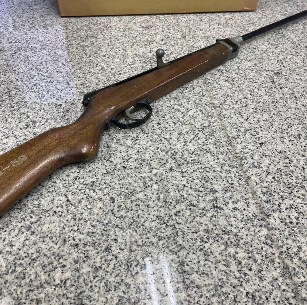 エアガン BS-52 ライフル 木製ストック 射的銃 モデルガン つづみ弾付き