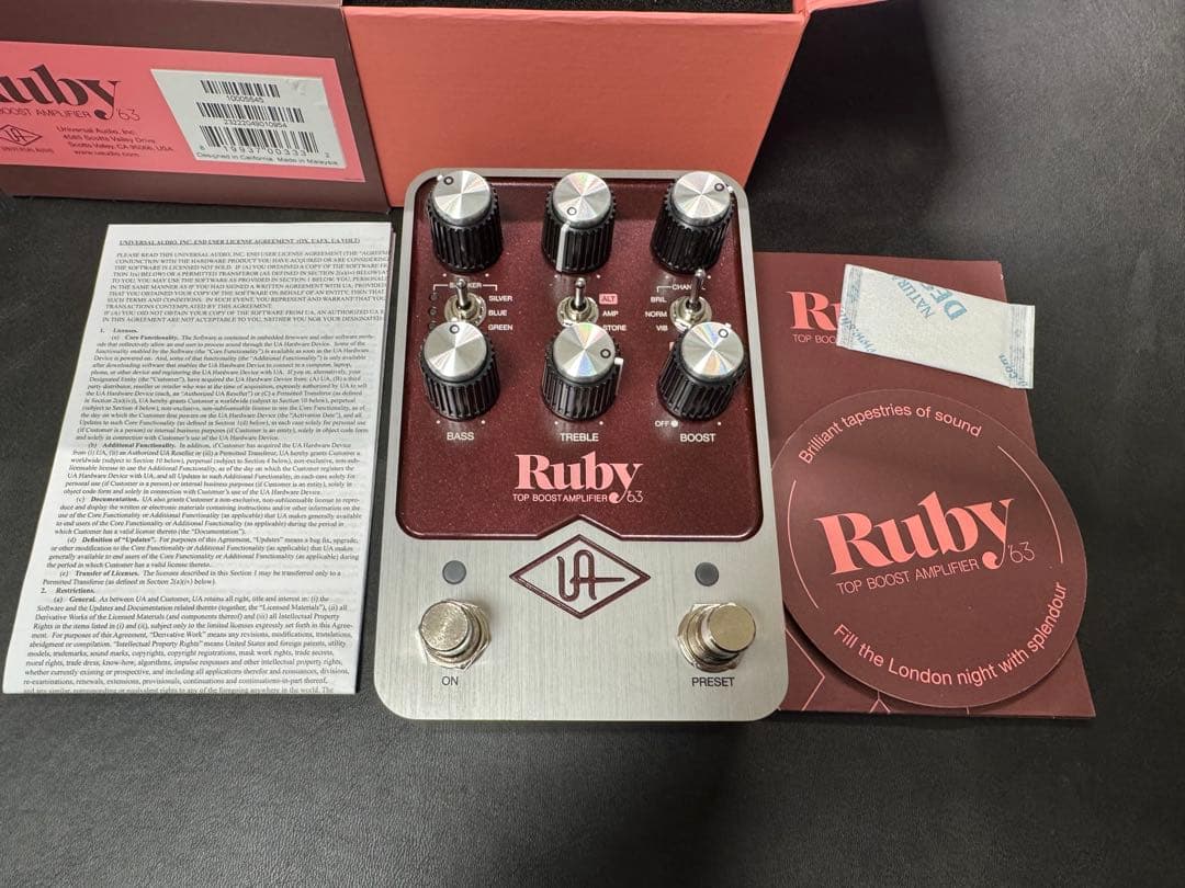 ギター UAFX RUBY / 63 Amplifier