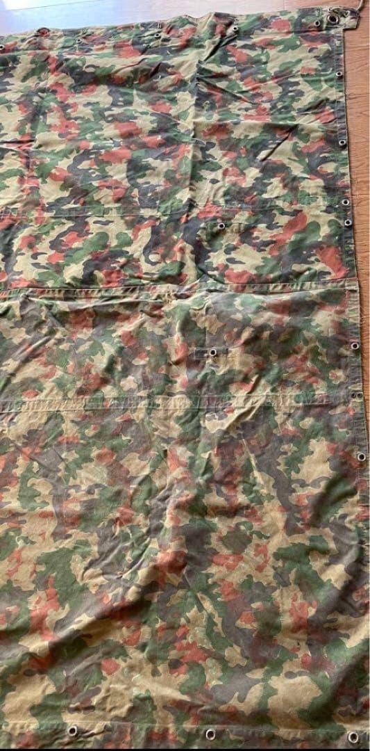 スイス　軍幕　アルペンカモ １枚　usd