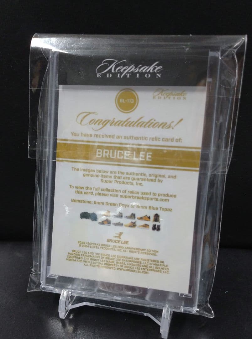 2024 ブルース・リー 50周年 レリックカード メモラビリアカード