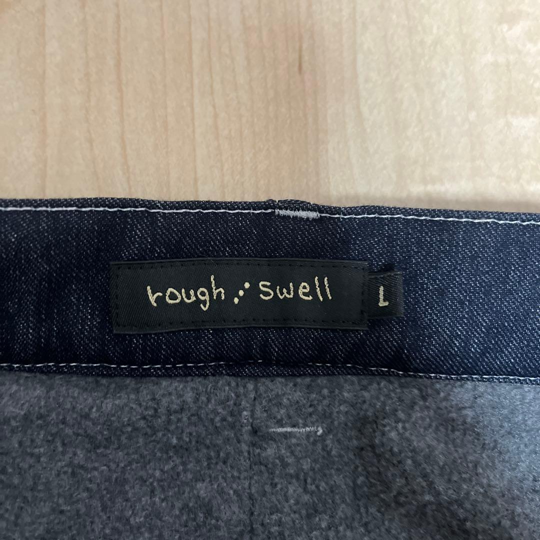 rough &swell ゴルフ　メンズ　L パンツ　ズボン　紺　美品