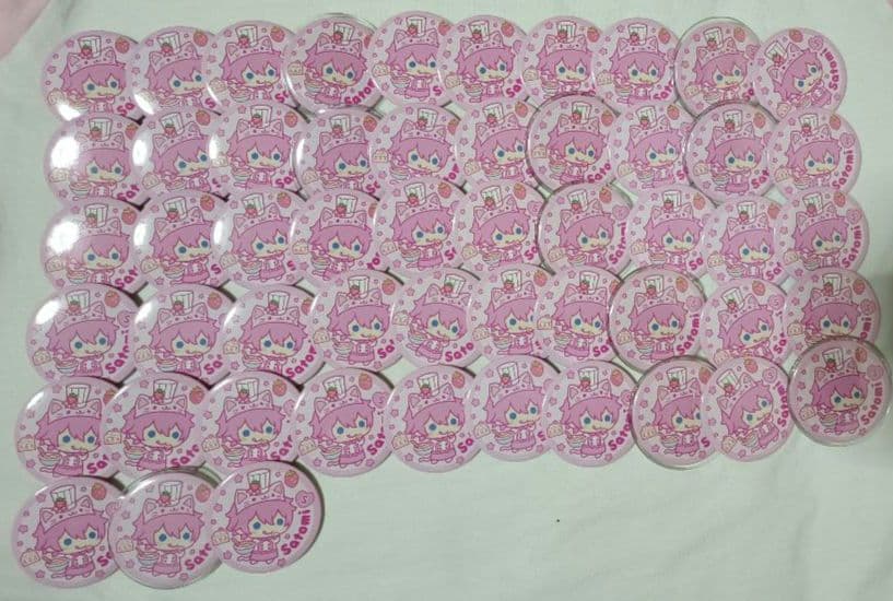 すとぷり　さとみ　缶バッチ　あにまる缶バッチ　アニマル缶バッチ