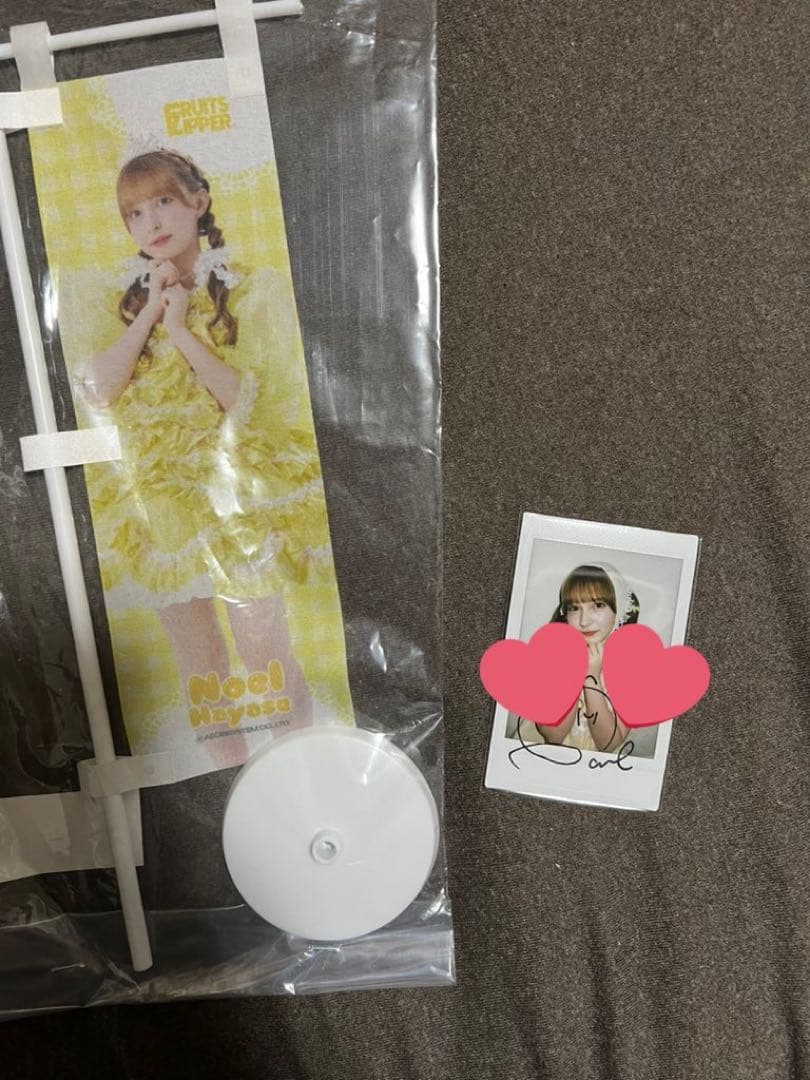 早瀬ノエル S賞 直筆サイン入りMV衣装ランダムチェキ　ミニのぼり2点セット