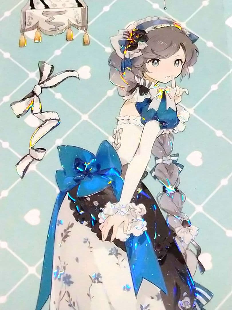 J779＃皇家蓝绸(贝壳光)shine切り売り海外人物マステ女の子