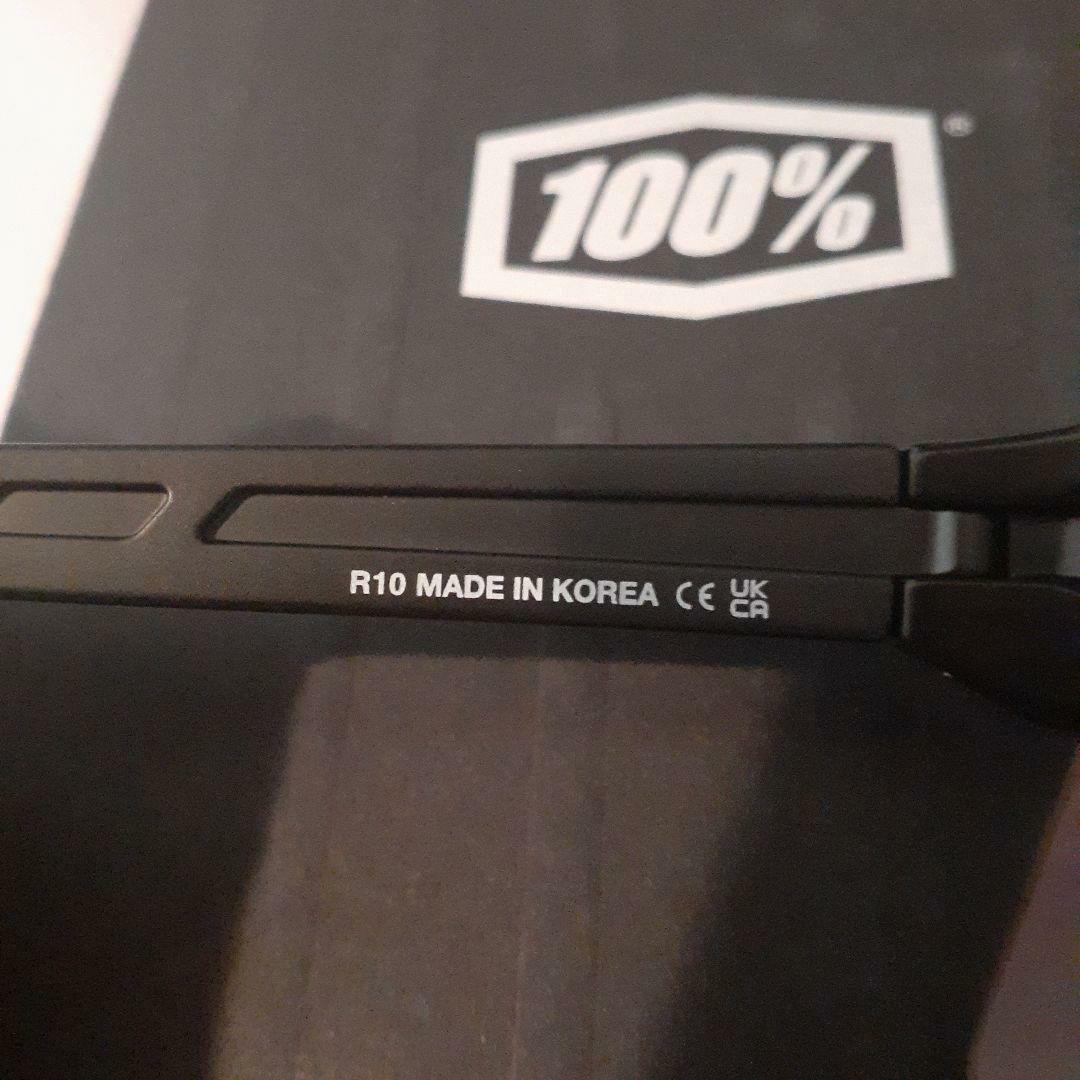 100% S3 ブラック ブルーミラーレンズ ワンハンドレッド サングラス