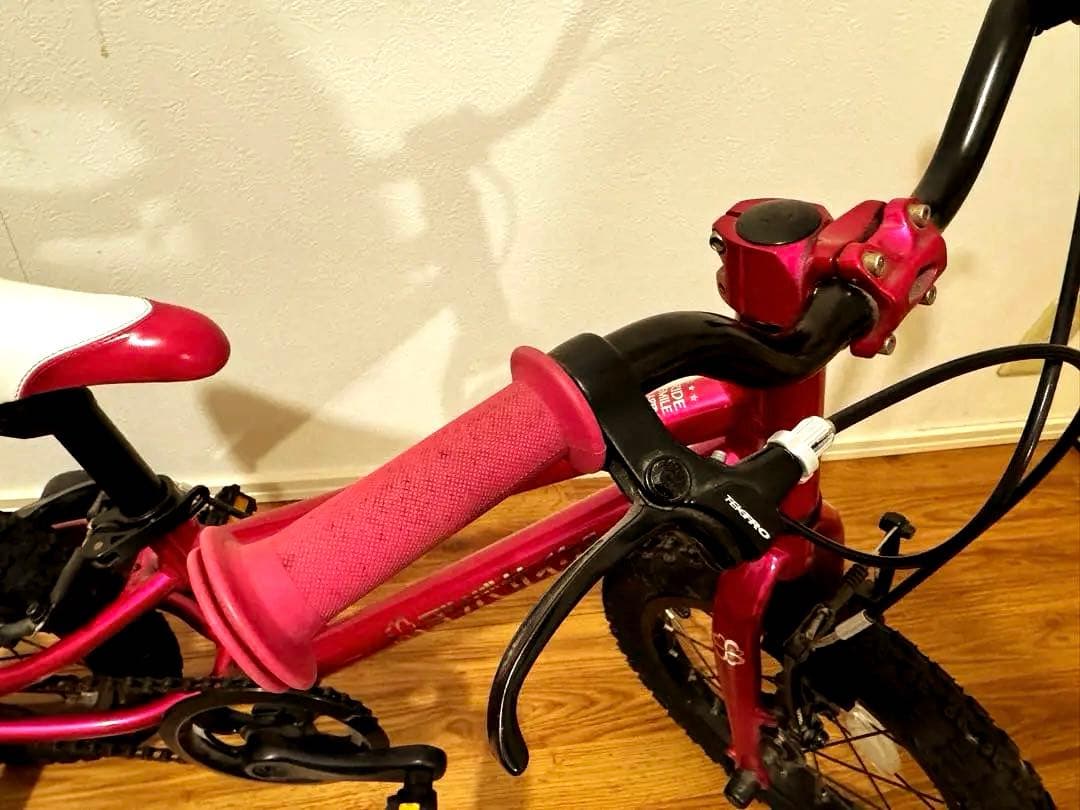 ⭐︎ヨツバサイクル YOTSUBA 14インチ ピンク 補助輪付き⭐︎引取り歓迎