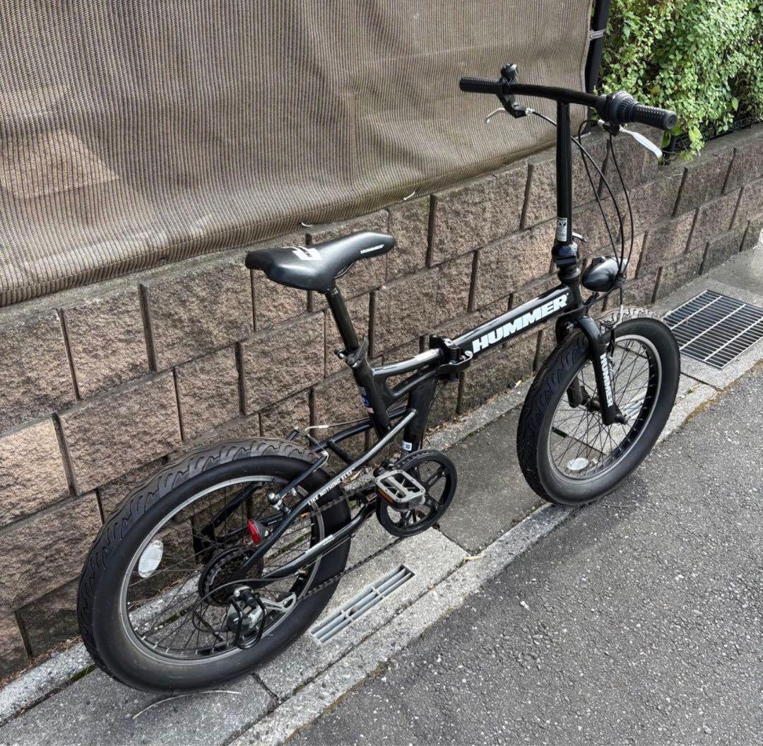 HUMMER 折りたたみ自転車 ブラック