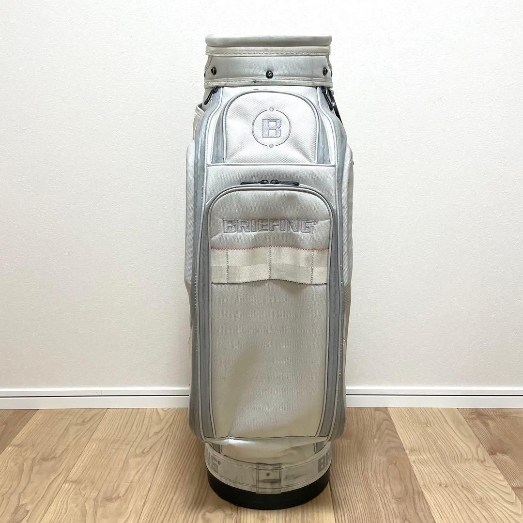 BRIEFING キャディバッグ CR-3 ホワイト シルバー ブリーフィング