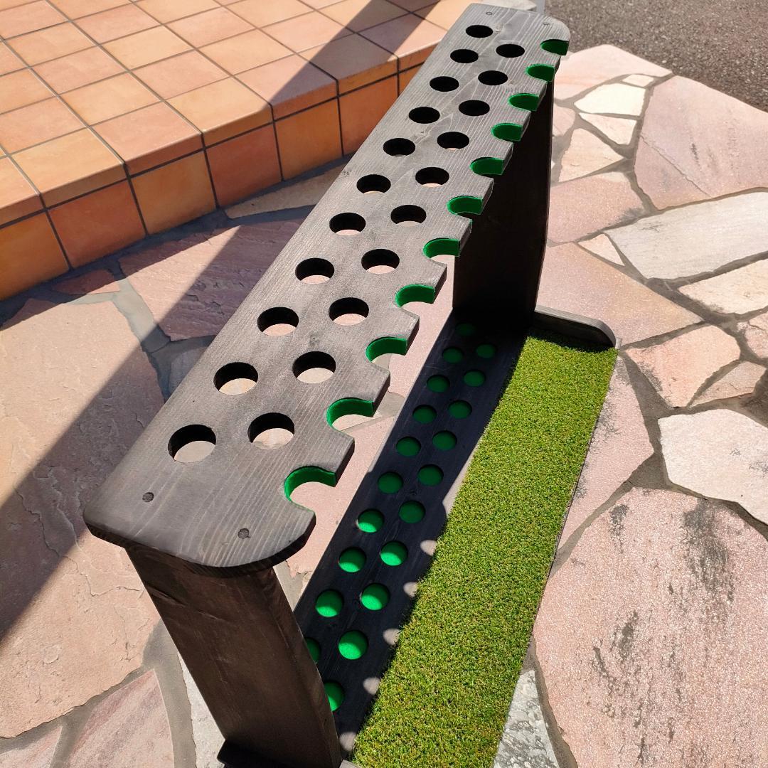 ゴルフクラブスタンド21本＋11本【組立て完成品でお届け】塗装＆フェルト付き