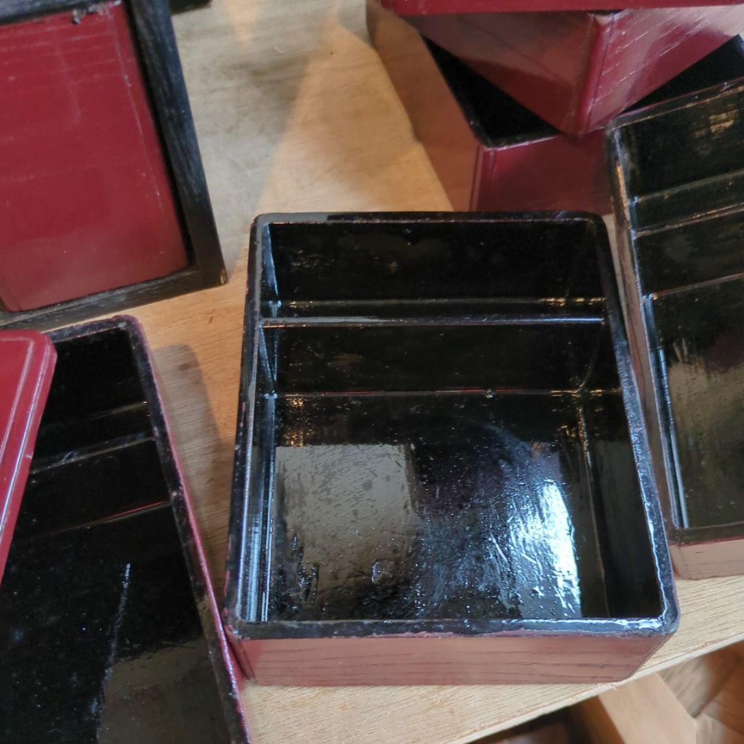 骨董　弁当箱　木製　漆　酒器　重箱　物入　手提げ木箱　アンティーク