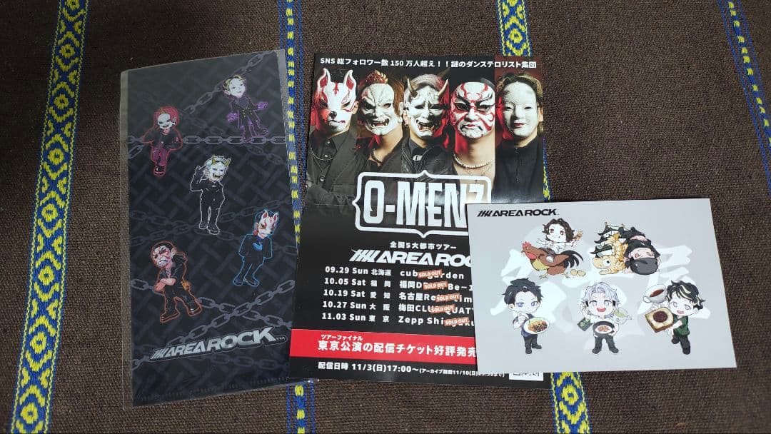 o-menzグッズまとめ　Tシャツ、ぬい、ペンラ等