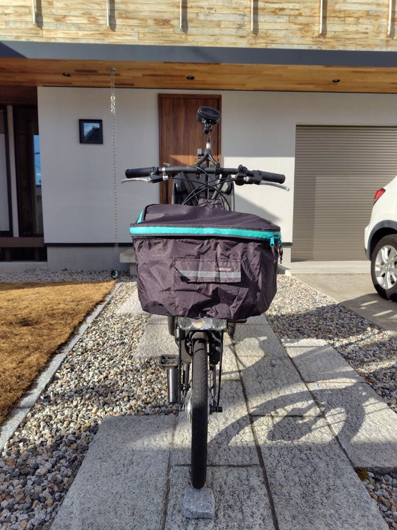 【Yur】ふたごじてんしゃ いしころくろ 専用レインカバー付き