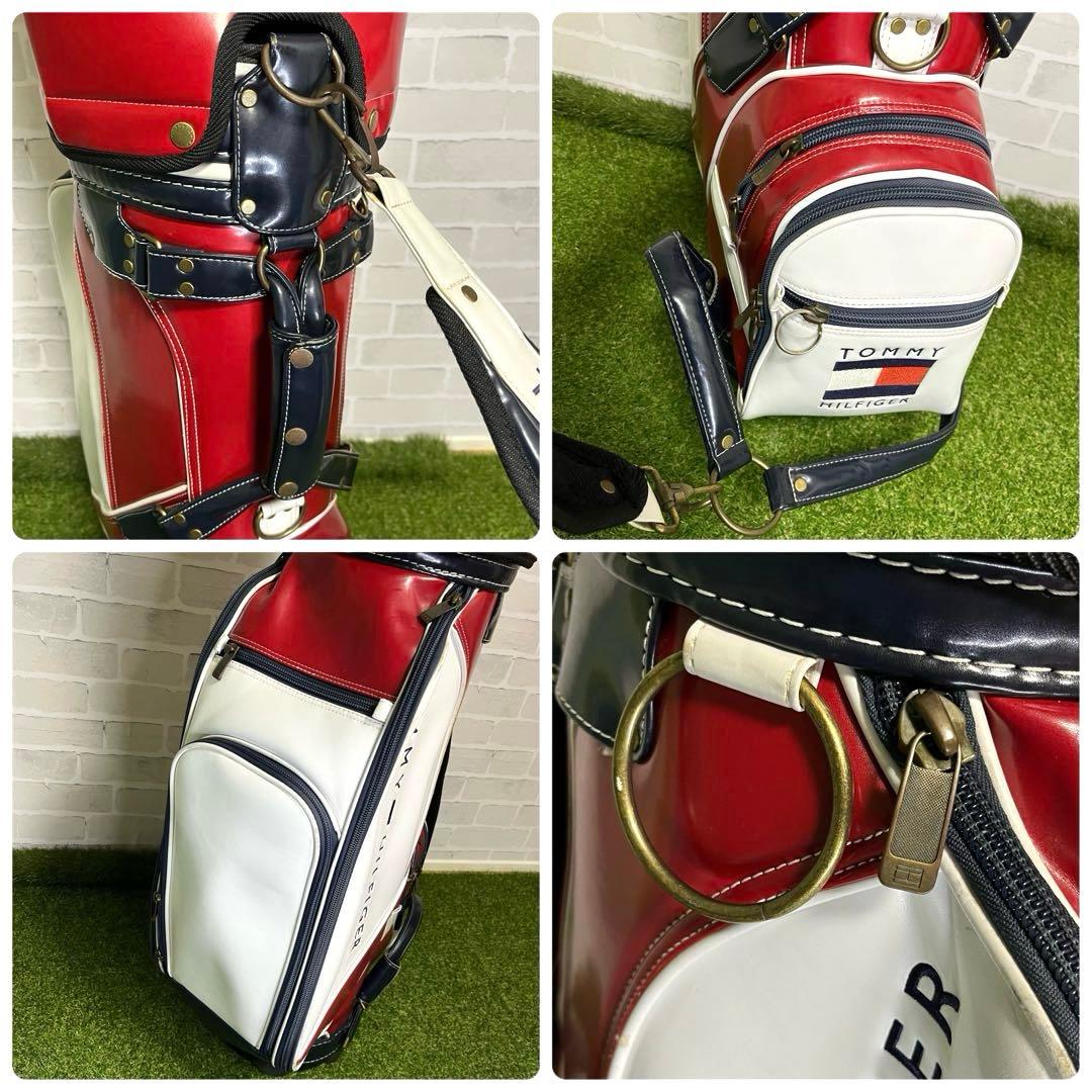 美品 入手困難 トミーヒルフィガー キャディバッグ 9.5型 男女兼用 オシャレ