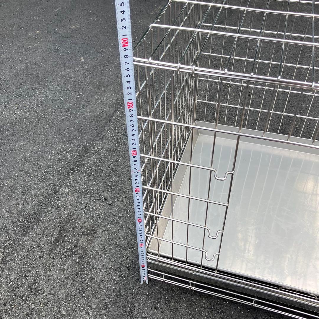 ハチコウ ステンレスケージＬ−ＳＯＰ 長面扉780mm×550mm×H680mm