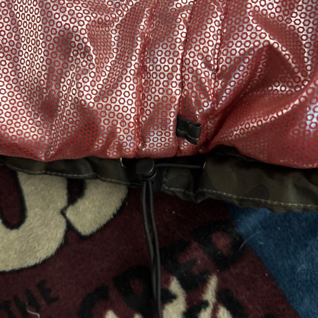 迷彩ダウンベスト　ショート丈