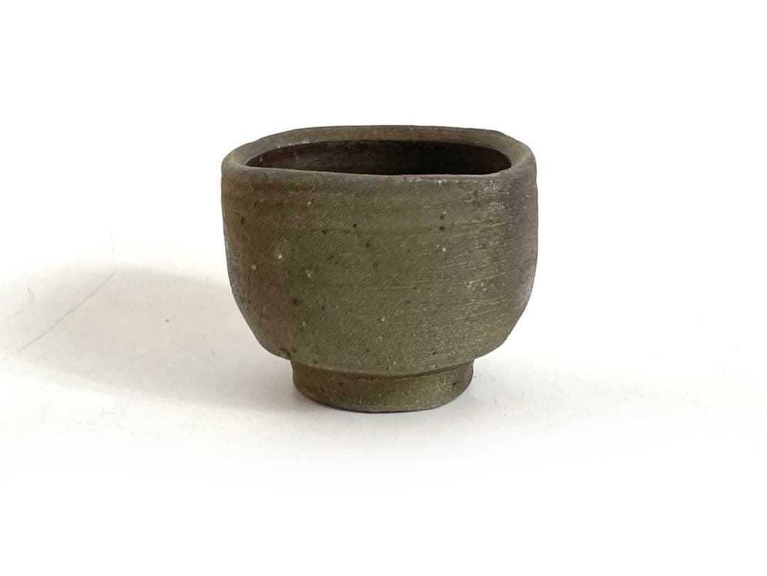 陶芸家　人間国宝　藤原啓　備前　酒杯　ぐい呑　備前焼　酒器　酒盃　共箱