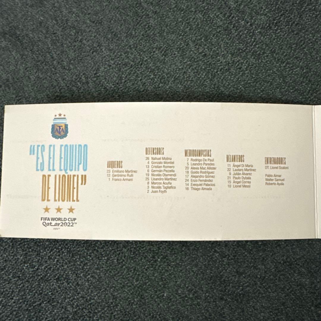 アルゼンチン FIFAワールドカップ2022 記念スタンプ リオネル・メッシ￼