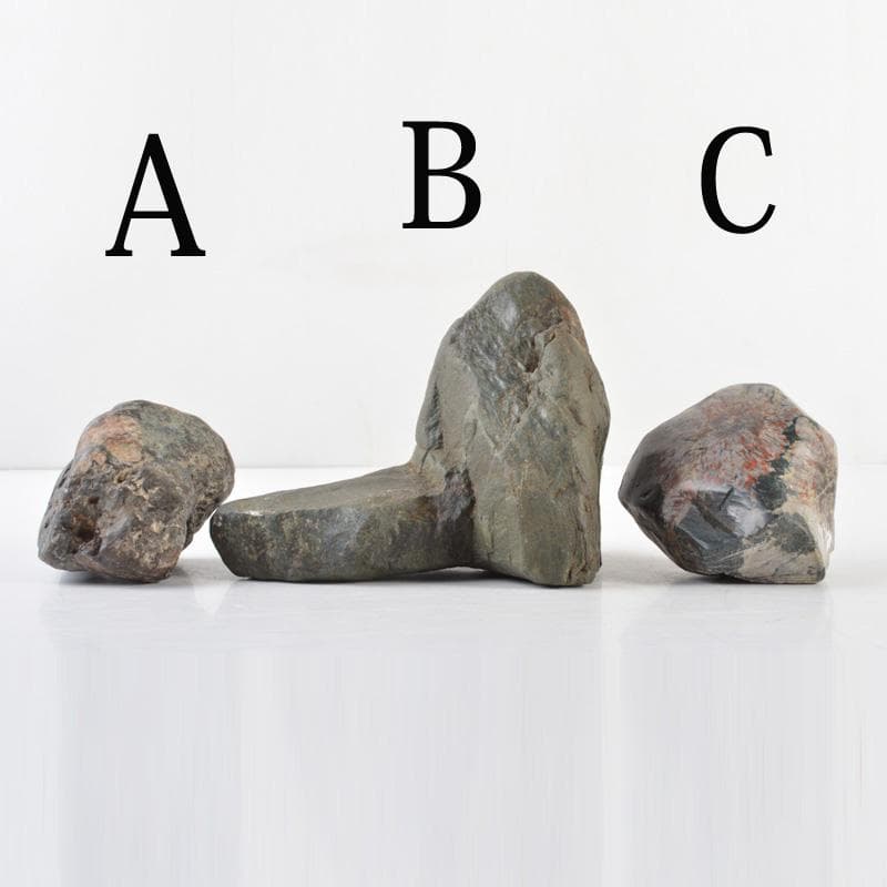 天然石　鑑賞石　菊花石など　置物　3点まとめて　C　5460A