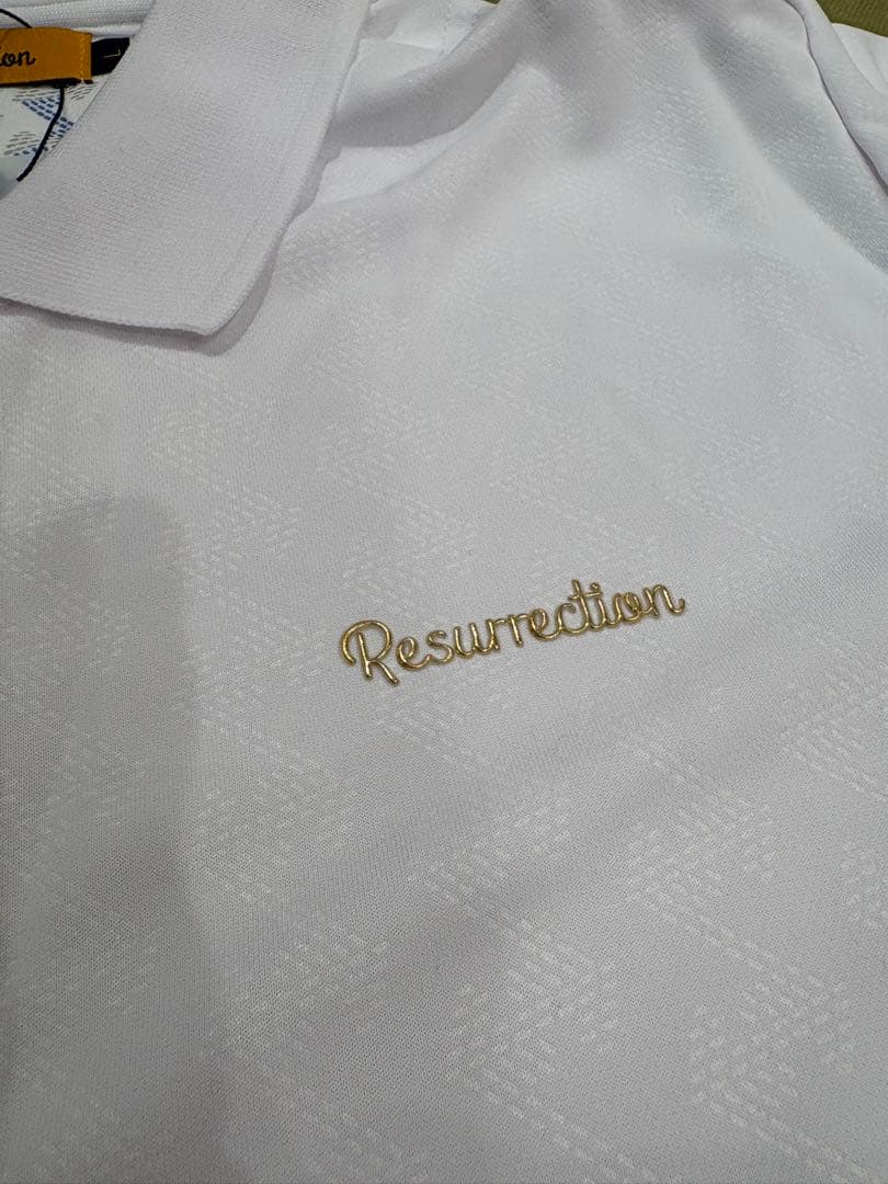 Resurrection ホワイトポロシャツ L