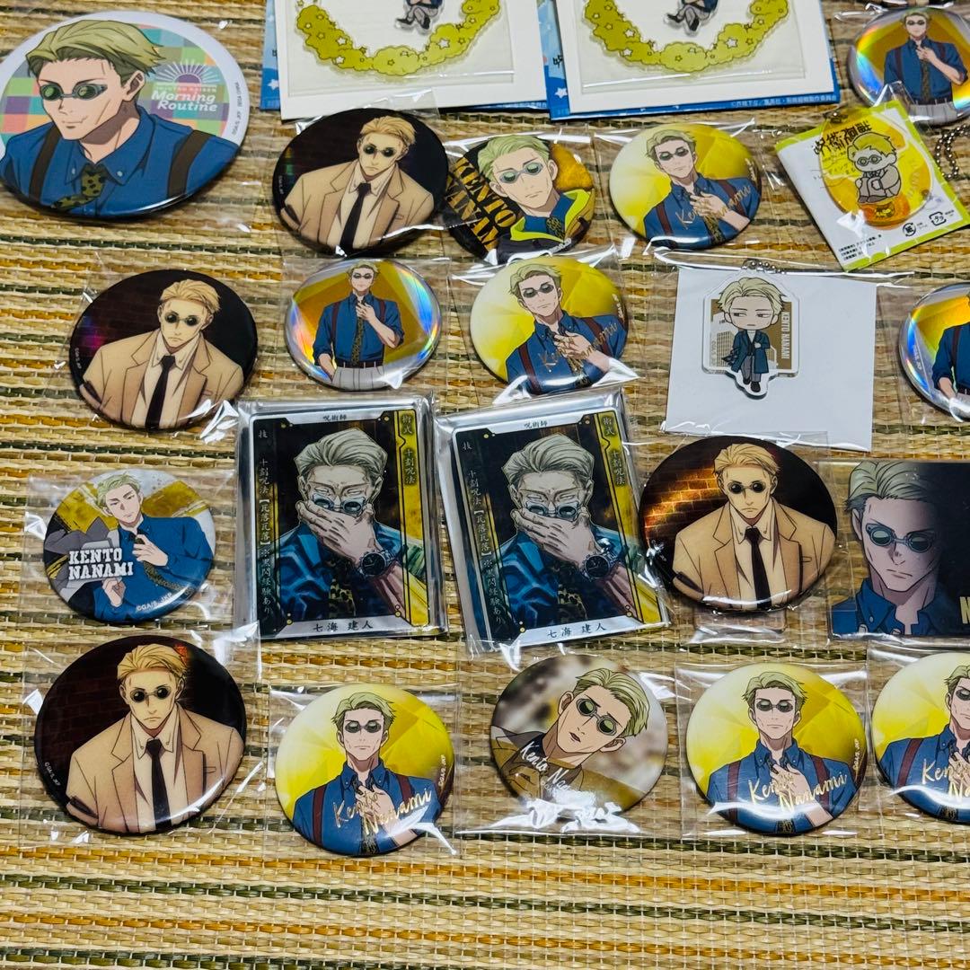 まとめ 呪術廻戦 七海建人 缶バッジ アクリルキーホルダー 等 セット 。