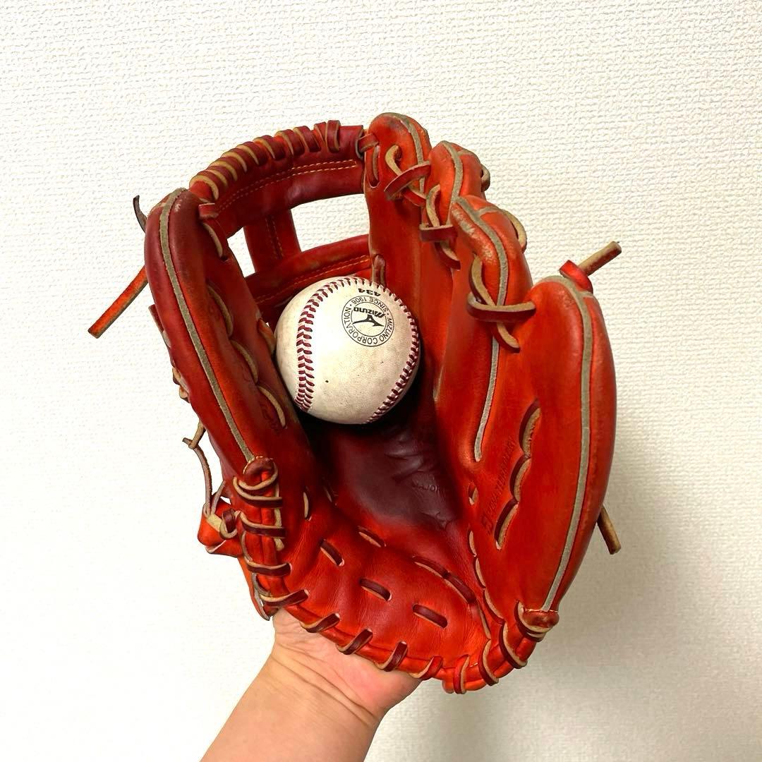 494 ミズノプロ キップレザー 型抜群 即戦力 硬式 内野手用グローブ