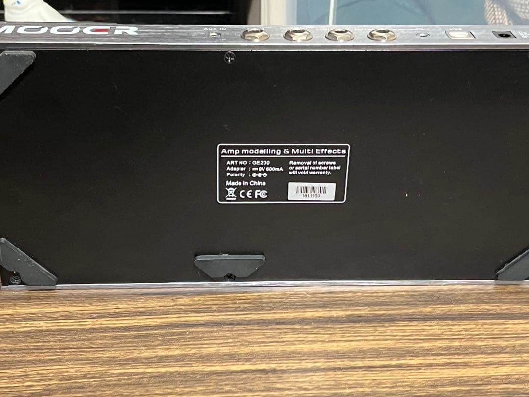 即発送 MOOER GE200 箱説明書 純正アダプターセット