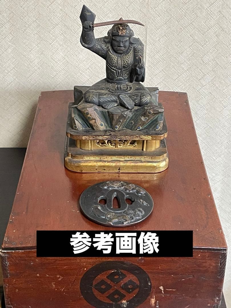 ■江戸後期金工師在銘赤銅鍔■明治期■鍔■日本刀　武具　刀装具　古美術　武士　縁起