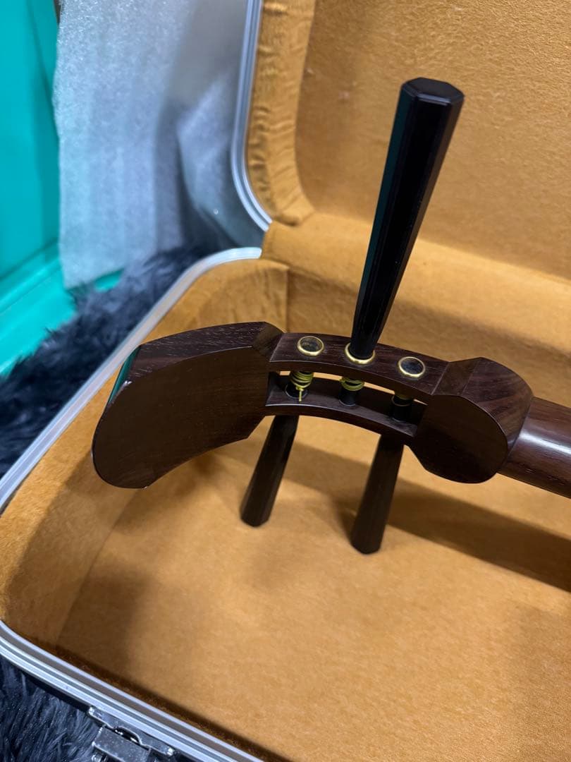 三味線　中棹　ハードケース　花梨