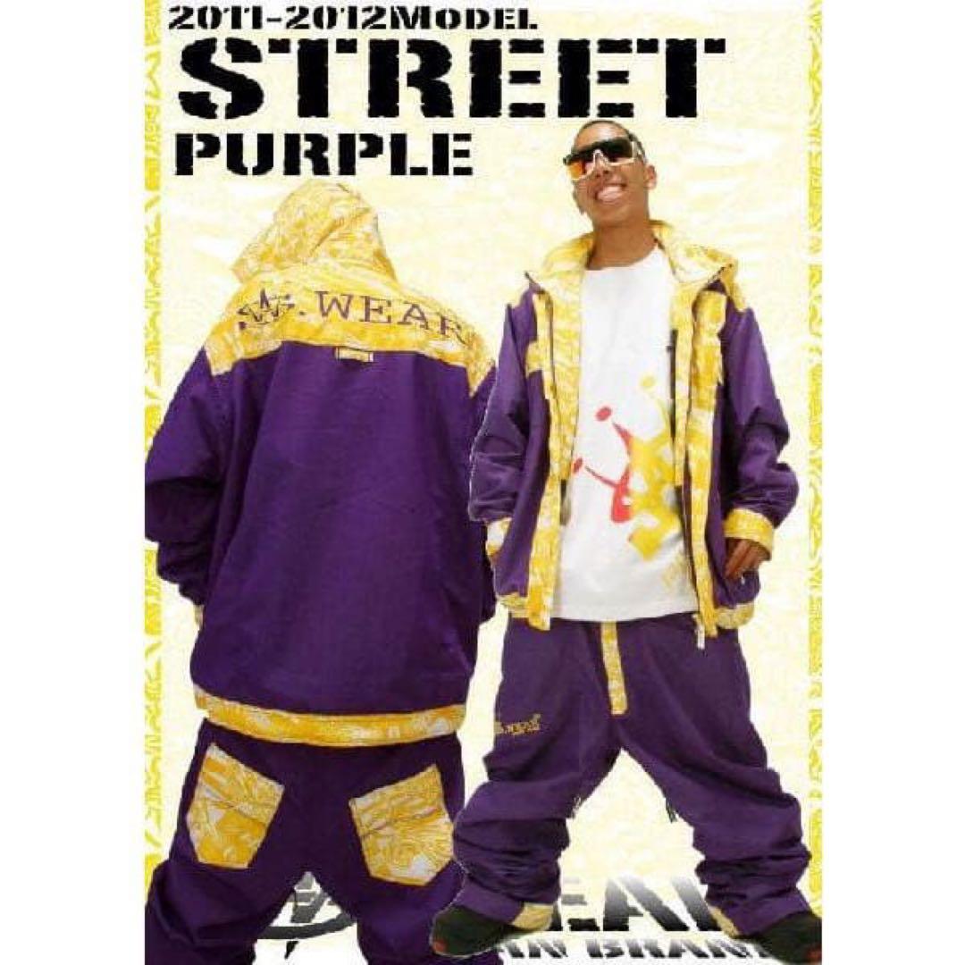 S. WEAR スキーウェア 紫/黄色 SMALL