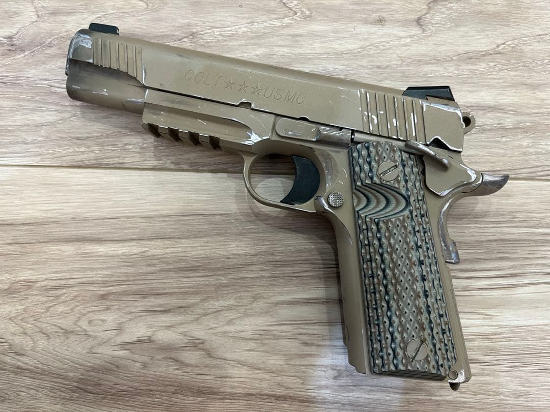 東京マルイ　M45A1 ウェザリング済み　実物 G10グリップ　USMC 海兵隊