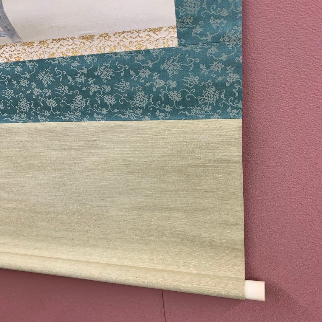 ★掛け軸 日本画家 野原鳥聖作 五重塔 桜図 西山翆嶂師事 岐阜の人