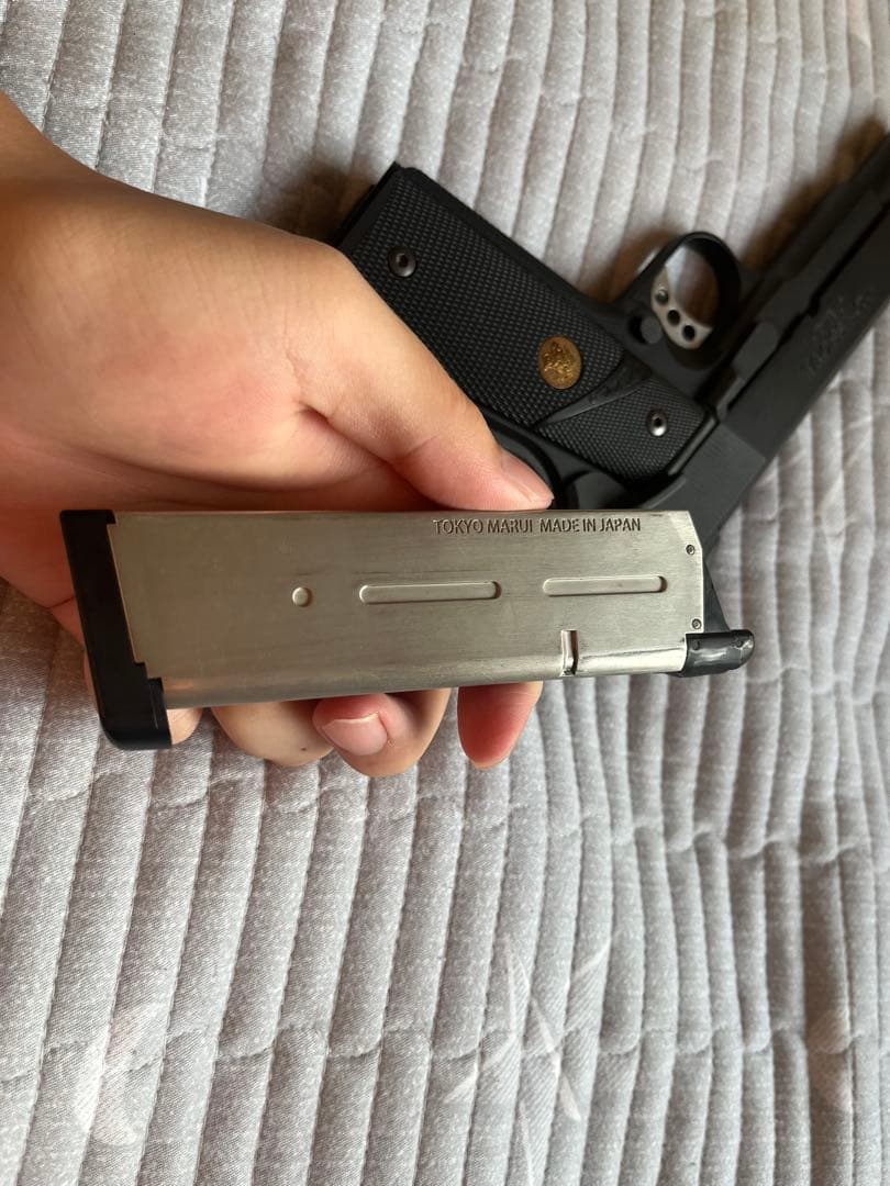 ブラック ガスガン 金属製バレル 1911 MEU