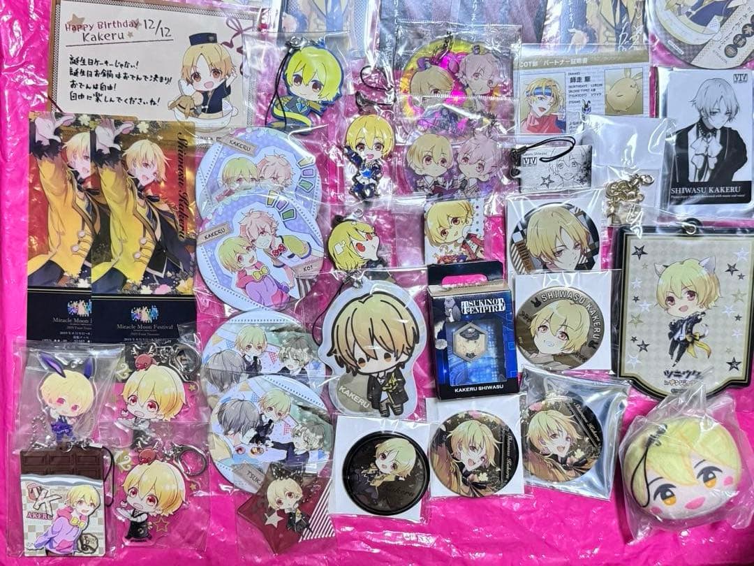 ツキウタ。 師走駆 缶バッジ クリアシート コースター 缶バッジ アクリルボード