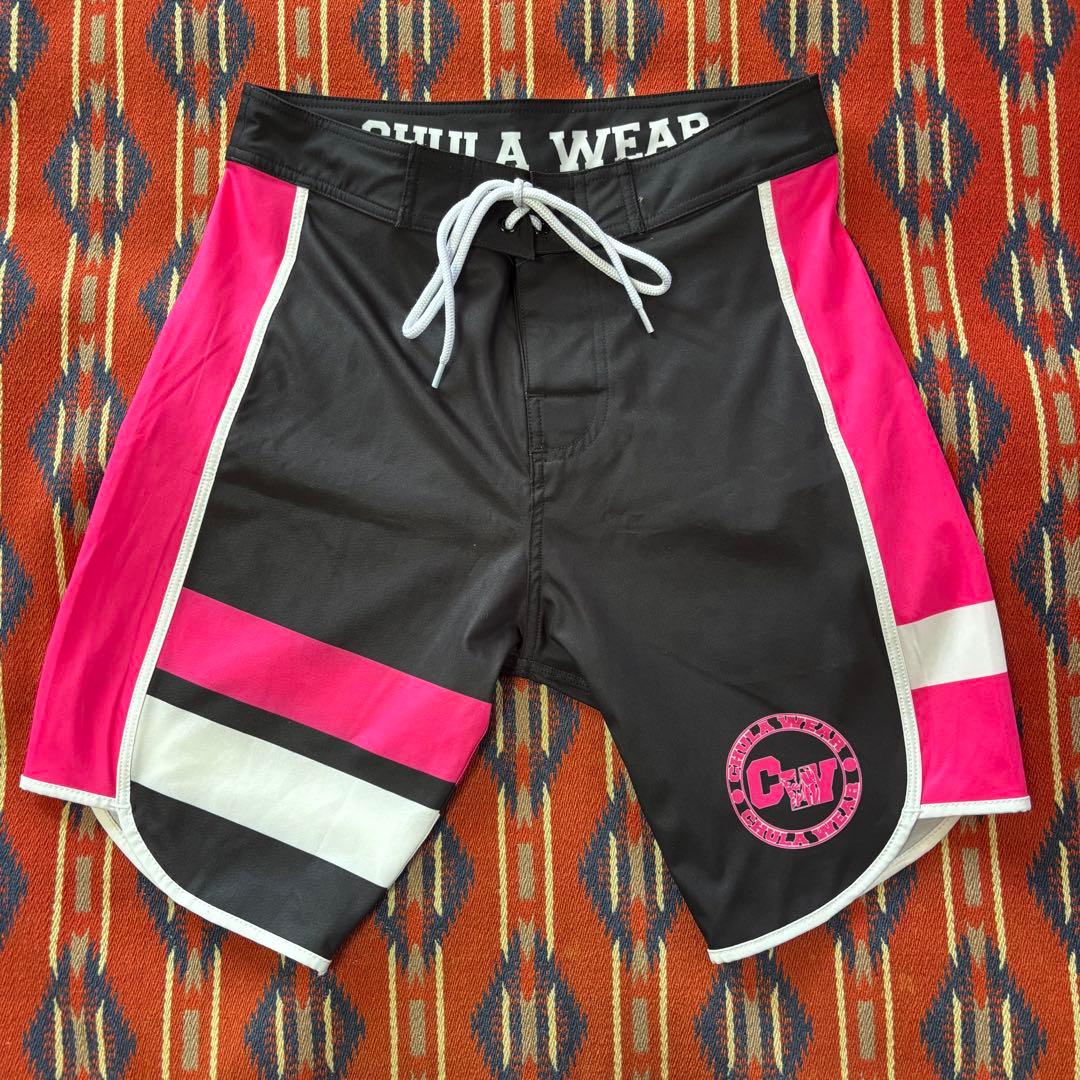 Chula Wear チュラウエア26inch ブラック×ピンクボードショーツ