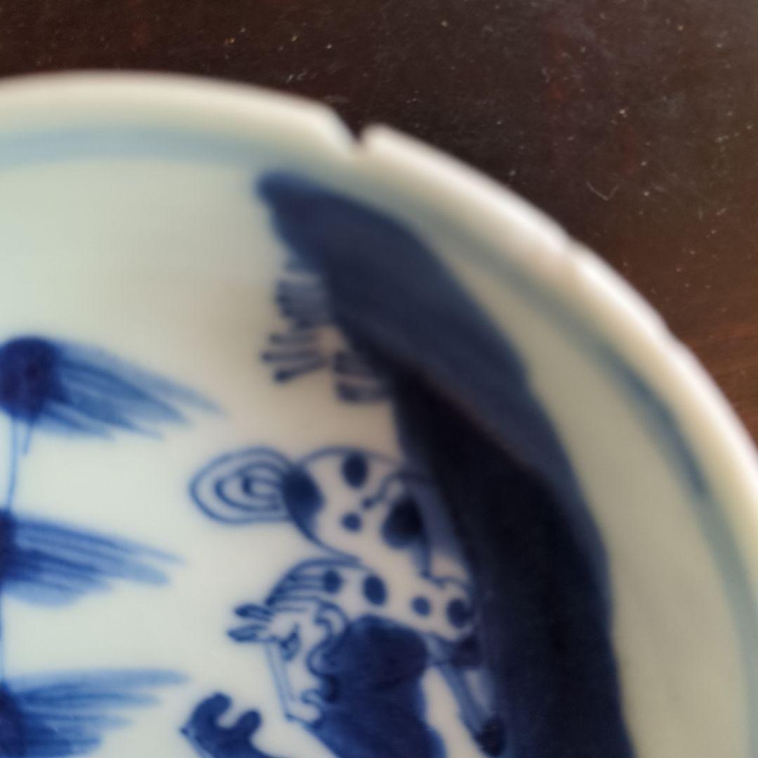 青白磁 動物モチーフ 皿 4枚セット　古染付　馬の絵柄　午年