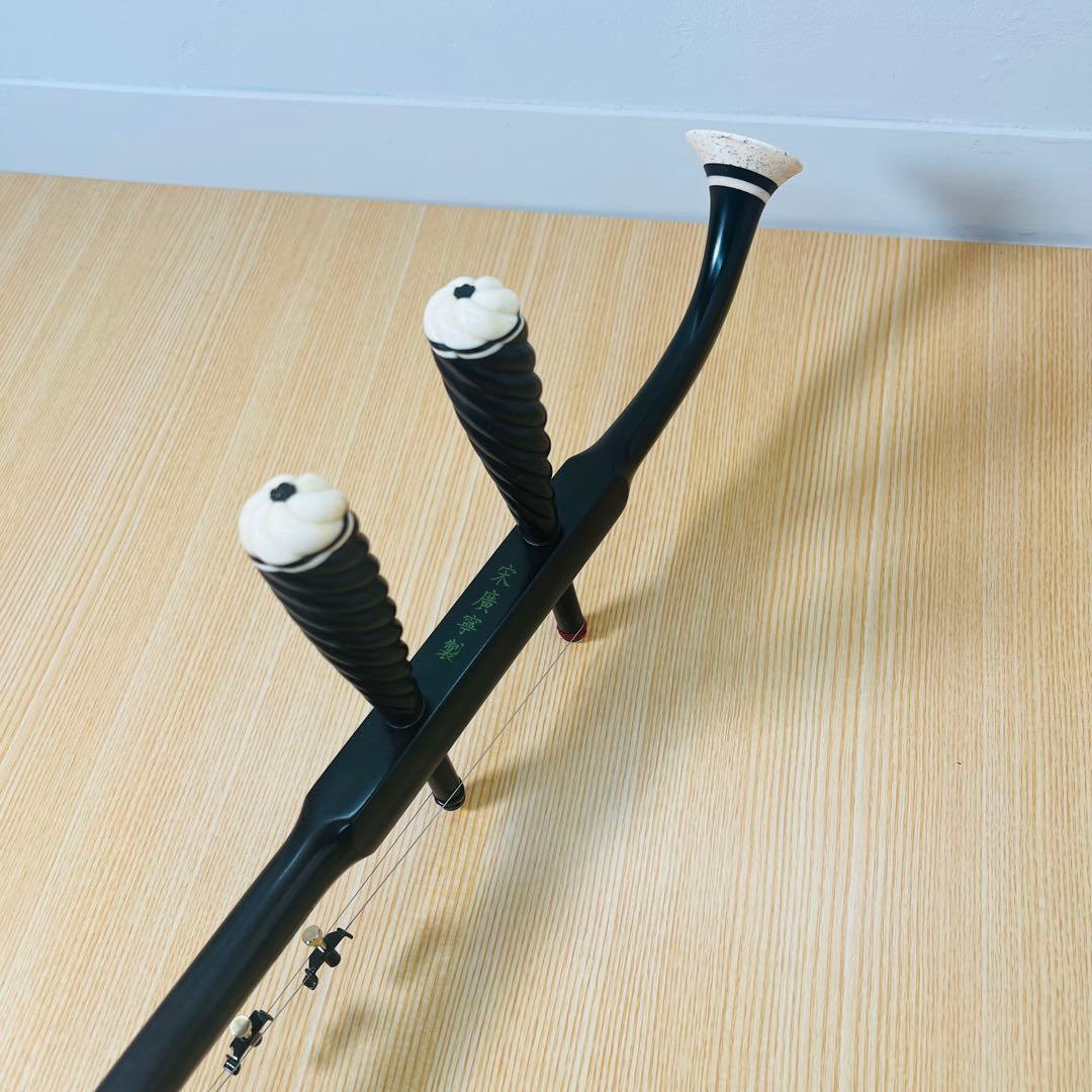 黒檀二胡 宋廣寧製 ケース付き　高級　ニ胡