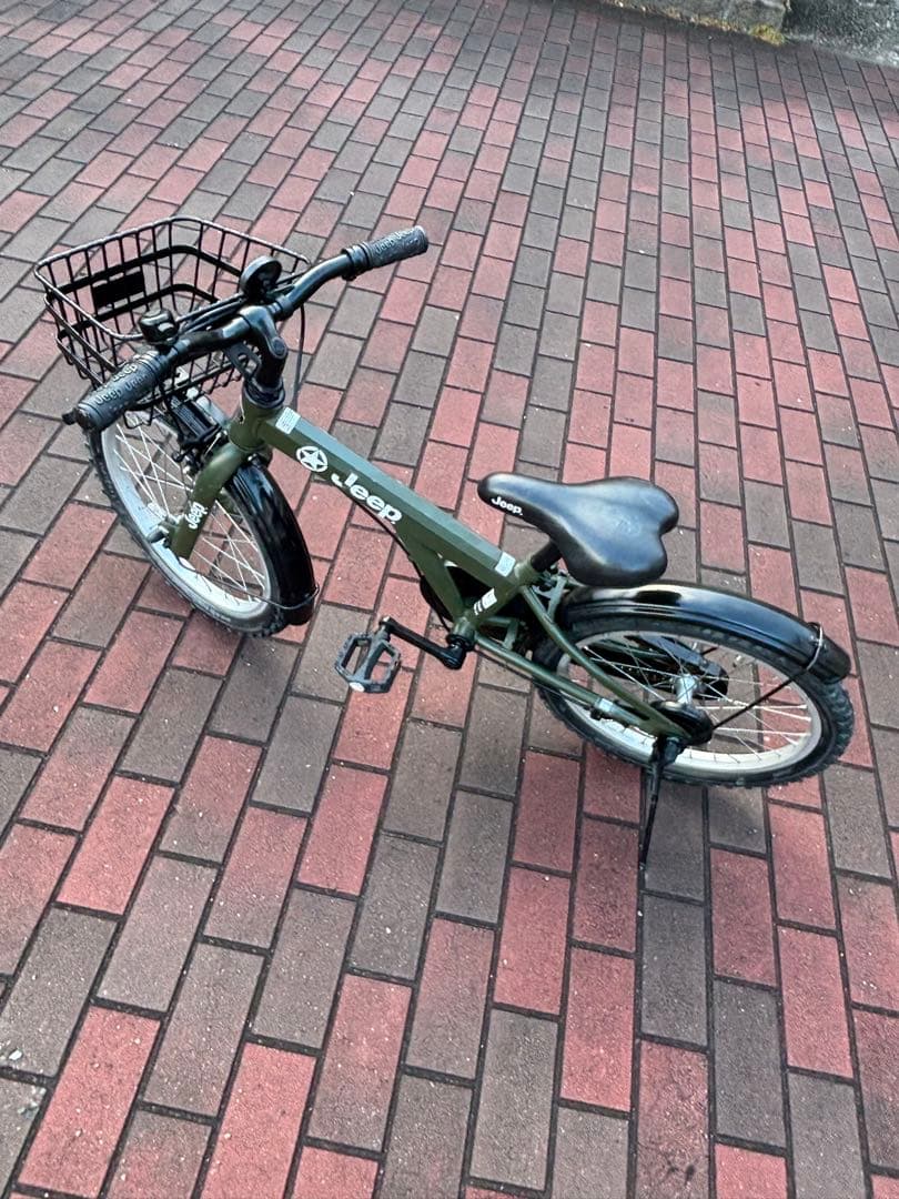 Jeepキッズ自転車(18㌅)お引き取り限定[配達可能]