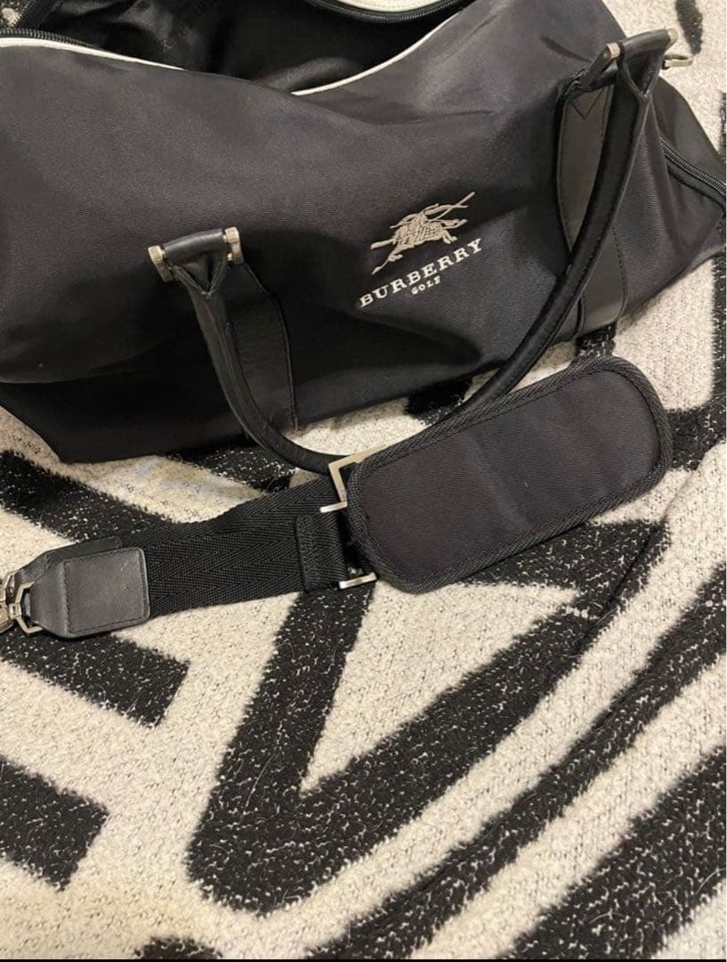 BURBERRY ボストンバッグ　ゴルフバッグ　ブラック
