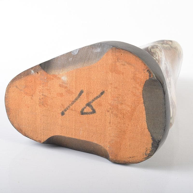 天然石　鑑賞石　置物　重さ約1.5kg　唐木台付　V　R6348