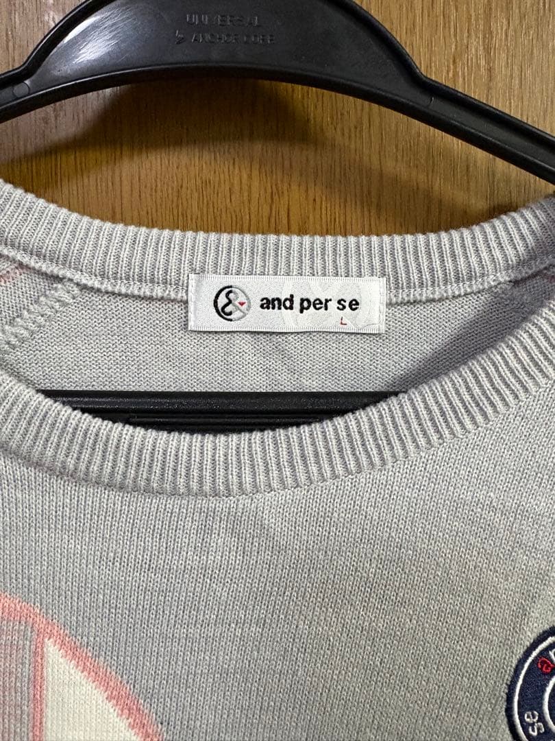 and per se グレー セーター